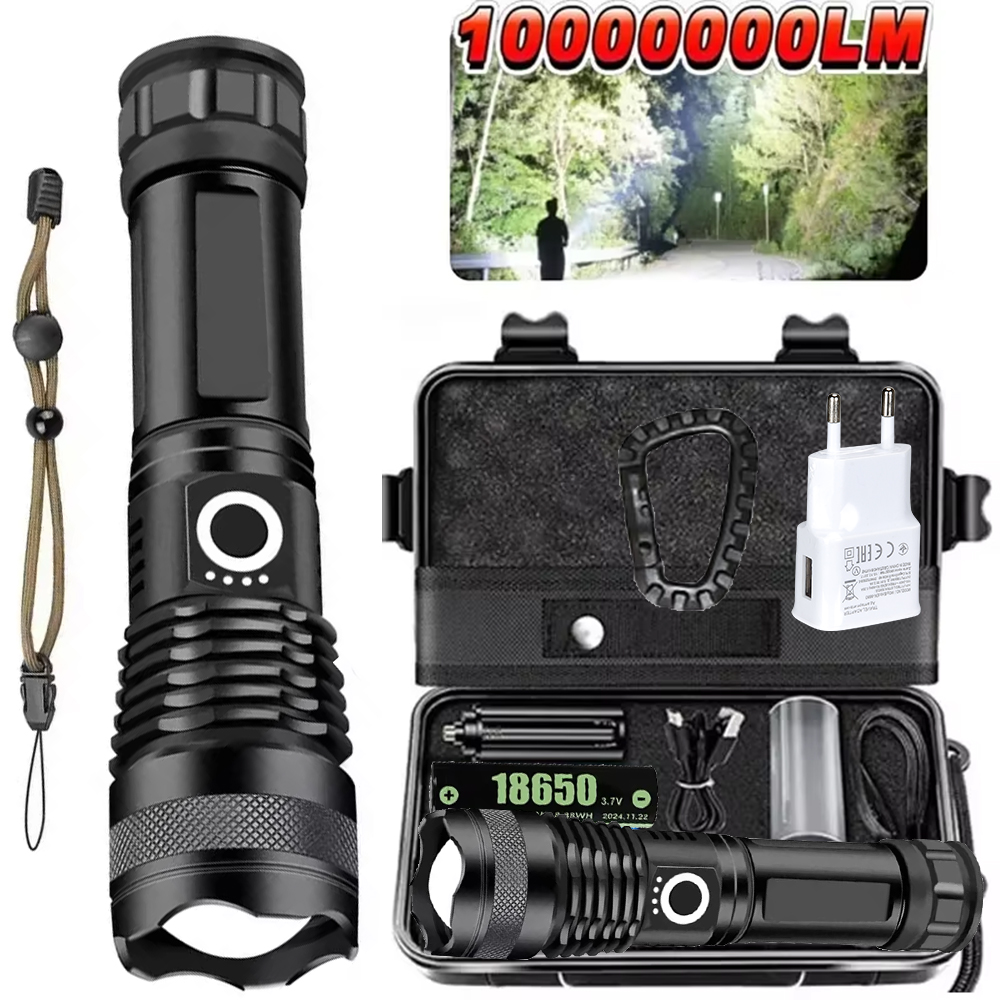 High Power LED Flashlight Rech - Outdoor Camping Lampe 评论和价格