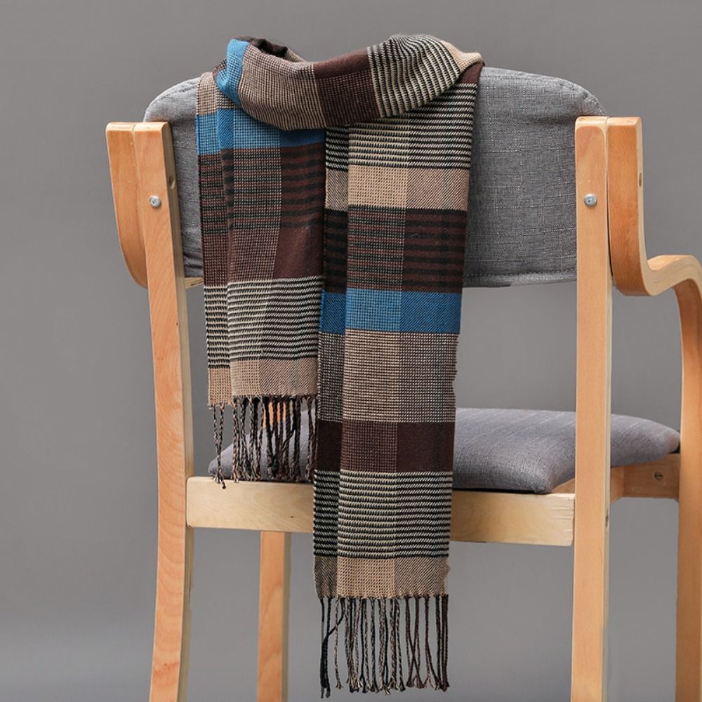 Classic Men's Scarf Winter Thi - Outdoor Camping Winter 评论和价格