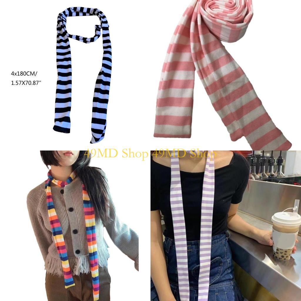 49MD Stripe Pattern Scarf for  - Outdoor Camping Shop 评论和价格