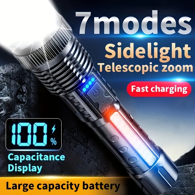 Powerful LED Flashlight Batter - Outdoor Camping Lampe 评论和价格