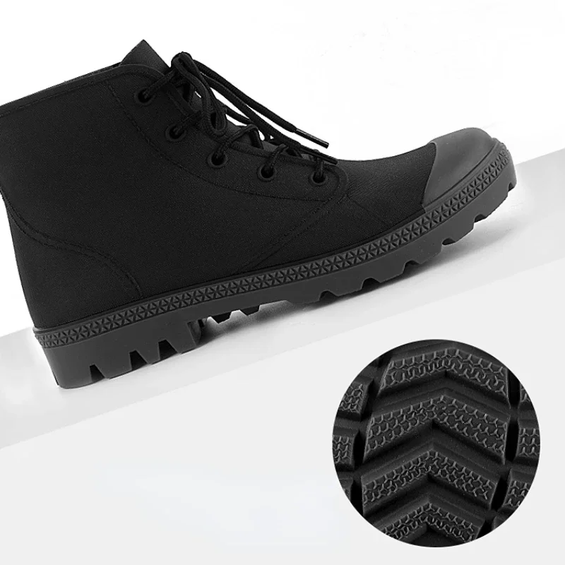 Winter Men Rain Boots Lace-up  - Outdoor Camping Winter 评论和价格